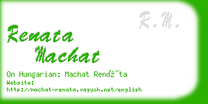 renata machat business card